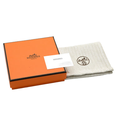 エルメス HERMES オランプ エトゥープＸゴールド ヴォーエプソン GP ピアス フープピアス