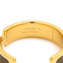 エルメス HERMES オランプ エトゥープＸゴールド ヴォーエプソン GP ピアス フープピアス