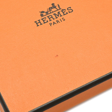 エルメス HERMES オランプ エトゥープＸゴールド ヴォーエプソン GP ピアス フープピアス