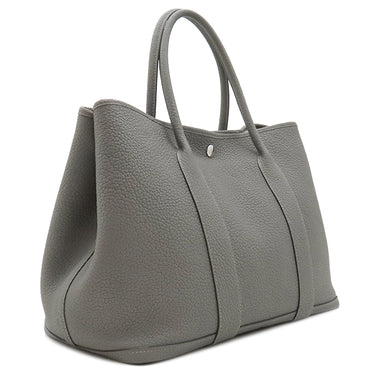 エルメス HERMES ガーデンパーティー PM グリメイヤー ネゴンダ トートバッグ シルバー金具 ライトグレー