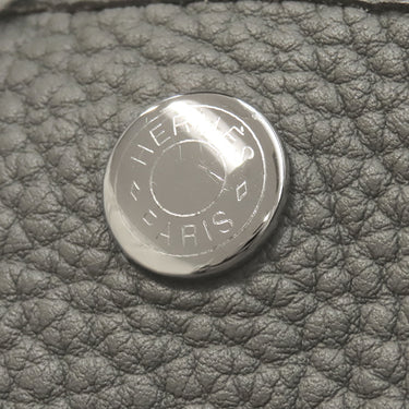エルメス HERMES ガーデンパーティー PM グリメイヤー ネゴンダ トートバッグ シルバー金具 ライトグレー