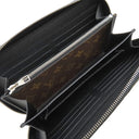 ルイヴィトン LOUIS VUITTON ジッピーXL M61506 モノグラムマカサー モノグラムマカサー 長財布 シルバー金具 黒 ラウンドファスナー トラベルケース