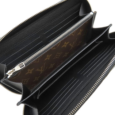 ルイヴィトン LOUIS VUITTON ジッピーXL M61506 モノグラムマカサー モノグラムマカサー 長財布 シルバー金具 黒 ラウンドファスナー トラベルケース