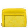 グッチ GUCCI ジッピー コインパース 790037 イエロー レザー GGキャンバス コインケース ゴールド金具 黄色 小銭入れ ラウンドジップ