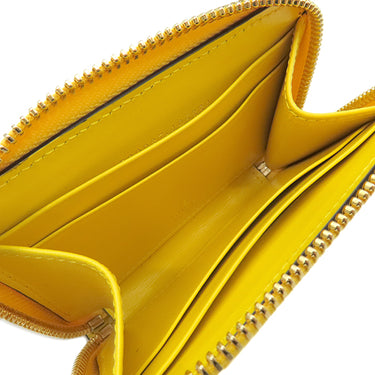 グッチ GUCCI ジッピー コインパース 790037 イエロー レザー GGキャンバス コインケース ゴールド金具 黄色 小銭入れ ラウンドジップ