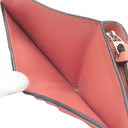 ロエベ LOEWE バーティカル ウォレット ミディアム C660S87X01 ライトオート×ハニー カーフ 二つ折り財布 シルバー金具 茶 ピンク アナグラム コンパクトウォレット