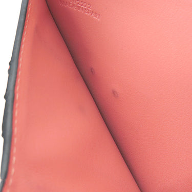ロエベ LOEWE バーティカル ウォレット ミディアム C660S87X01 ライトオート×ハニー カーフ 二つ折り財布 シルバー金具 茶 ピンク アナグラム コンパクトウォレット