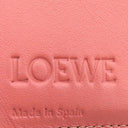 ロエベ LOEWE バーティカル ウォレット ミディアム C660S87X01 ライトオート×ハニー カーフ 二つ折り財布 シルバー金具 茶 ピンク アナグラム コンパクトウォレット