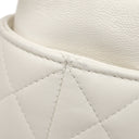 シャネル CHANEL マトラッセ ミニバケット チェーンショルダー ホワイト レザー ショルダーバッグ シャンパンゴールド金具 白 巾着バッグ