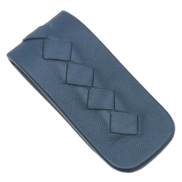 ボッテガヴェネタ BOTTEGA VENETA イントレチャート ネイビー レザー