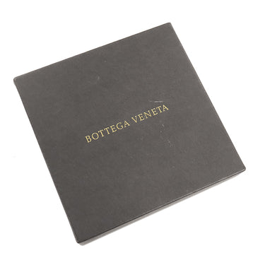 ボッテガヴェネタ BOTTEGA VENETA イントレチャート ネイビー レザー マネークリップ 札ばさみ 革小物 紺