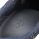 エルメス HERMES アンヴォル H221895Z ネイビー×ブラウン×オレンジ デニム スウェード #40 スニーカー デニム 紺 茶 Envol