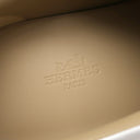 エルメス HERMES イージー EASY H221901Z ホワイト カーフ シェーブルベロア #40 スニーカー 白 茶 レザー 新品 未使用 ソルド品