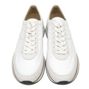 エルメス HERMES イージー EASY H221901Z ホワイト カーフ シェーブルベロア #40 スニーカー 白 茶 レザー 新品 未使用 ソルド品