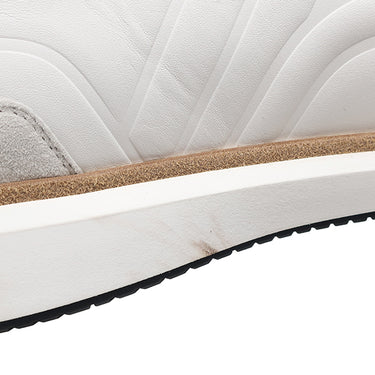 エルメス HERMES イージー EASY H221901Z ホワイト カーフ シェーブルベロア #40 スニーカー 白 茶 レザー 新品 未使用 ソルド品