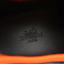 エルメス HERMES エキスパート EXPERT H221896Z ネイビーXオレンジXホワイト ファブリック レザー #41.5 スニーカー 紺 白 スリッポン メッシュ レザー 新品 未使用