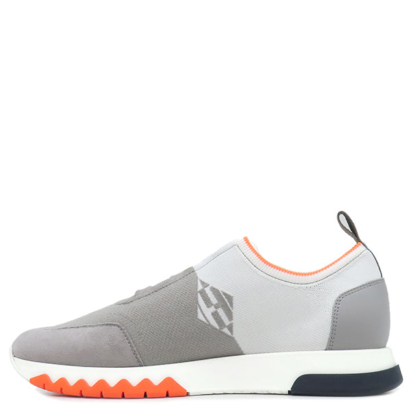 エルメス HERMES エクスプロイト 221902Z オレンジ×グレー ニット