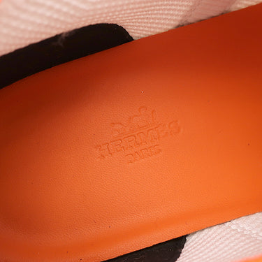 エルメス HERMES デュエル DUEL H212911Z ホワイトXブラック ファブリック レザー #41 スニーカー 白 黒 スリッポン 新品 未使用