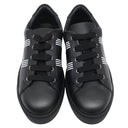 エルメス HERMES アヴァンタージュ H201459Z ブラック レザー #40.5 スニーカー 黒 白ロゴ バイアスH