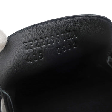 エルメス HERMES シングル モンクストラップ モカシン ブラック レザー #40.5 ローファー シルバー金具 黒 ビジネスシューズ ドレスシューズ ソルド品