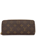 ルイヴィトン LOUIS VUITTON ポルトフォイユ クレマンス M60742 フューシャ モノグラムキャンバス 長財布 ゴールド金具 ピンク ラウンドファスナー