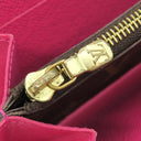 ルイヴィトン LOUIS VUITTON ポルトフォイユ クレマンス M60742 フューシャ モノグラムキャンバス 長財布 ゴールド金具 ピンク ラウンドファスナー