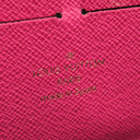 ルイヴィトン LOUIS VUITTON ポルトフォイユ クレマンス M60742 フューシャ モノグラムキャンバス 長財布 ゴールド金具 ピンク ラウンドファスナー
