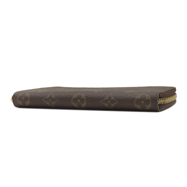 ルイヴィトン LOUIS VUITTON ポルトフォイユ クレマンス M60742 フューシャ モノグラムキャンバス 長財布 ゴールド金具 ピンク ラウンドファスナー