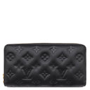 ルイヴィトン LOUIS VUITTON ジッピー ウォレット M81510 ノワール ラムスキン クッサン 長財布 ゴールド金具 黒 ラウンドファスナー