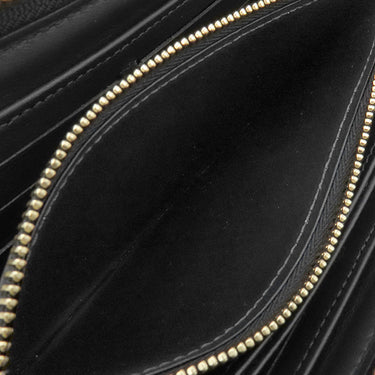 ルイヴィトン LOUIS VUITTON ジッピー ウォレット M81510 ノワール ラムスキン クッサン 長財布 ゴールド金具 黒 ラウンドファスナー