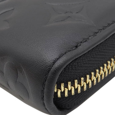 ルイヴィトン LOUIS VUITTON ジッピー ウォレット M81510 ノワール ラムスキン クッサン 長財布 ゴールド金具 黒 ラウンドファスナー