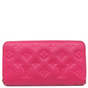 ルイヴィトン LOUIS VUITTON ジッピーウォレット M82737 ブーゲンビリア レザー 長財布 ゴールド金具 モノグラム エンボス ラウンドファスナー