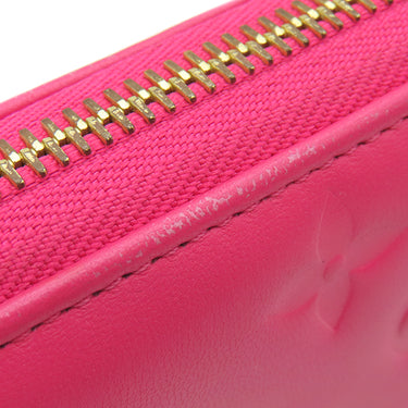 ルイヴィトン LOUIS VUITTON ジッピーウォレット M82737 ブーゲンビリア レザー 長財布 ゴールド金具 モノグラム エンボス ラウンドファスナー