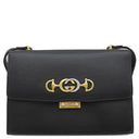 グッチ GUCCI ズゥミ チェーン ショルダー 576388 ブラック レザー ショルダーバッグ ゴールド金具 インターロッキングG ホースビット GD金具 SV金具