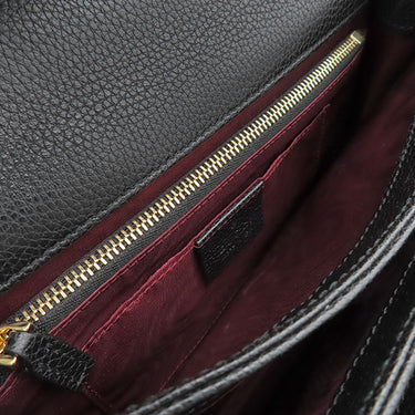 グッチ GUCCI ズゥミ チェーン ショルダー 576388 ブラック レザー ショルダーバッグ ゴールド金具 インターロッキングG ホースビット GD金具 SV金具