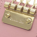 クリスチャン・ディオール Christian Dior My Dior Aster キーケース ピンク ラムスキン キーケース ゴールド金具 カナージュ ロゴチャーム 鍵入れ