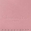 クリスチャン・ディオール Christian Dior My Dior Aster キーケース ピンク ラムスキン キーケース ゴールド金具 カナージュ ロゴチャーム 鍵入れ