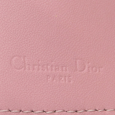 クリスチャン・ディオール Christian Dior My Dior Aster キーケース ピンク ラムスキン キーケース ゴールド金具 カナージュ ロゴチャーム 鍵入れ