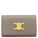 セリーヌ CELINE トリオンフ 6連 キーケース グレージュ グレインカーフレザー キーケース ゴールド金具 鍵入れ ベージュ 6本