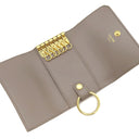 セリーヌ CELINE トリオンフ 6連 キーケース グレージュ グレインカーフレザー キーケース ゴールド金具 鍵入れ ベージュ 6本