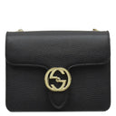 グッチ GUCCI インターロッキングG チェーンショルダー 510304 ブラック レザー ショルダーバッグ ゴールド金具 黒 アウトレット品