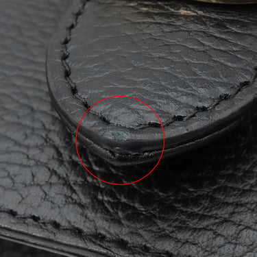グッチ GUCCI インターロッキングG チェーンショルダー 510304 ブラック レザー ショルダーバッグ ゴールド金具 黒 アウトレット品