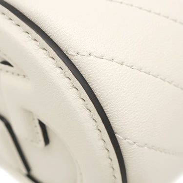 グッチ GUCCI ブロンディ ワンショルダー 760170 ホワイト レザー ショルダーバッグ シルバー金具 白 肩掛け ハンドバッグ インターロッキングG