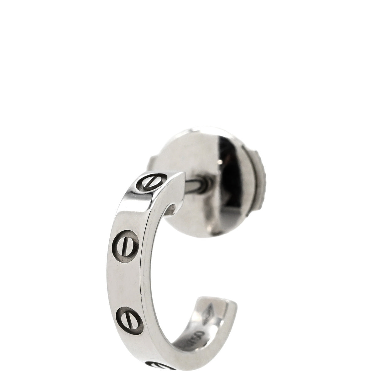 カルティエ Cartier LOVE 片耳ピアス ホワイトゴールド ピアス Cartier
