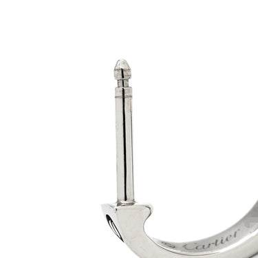 カルティエ Cartier LOVE 片耳ピアス ホワイトゴールド K18WG ピアス Cartier Au750 18金 18K フープピアス
