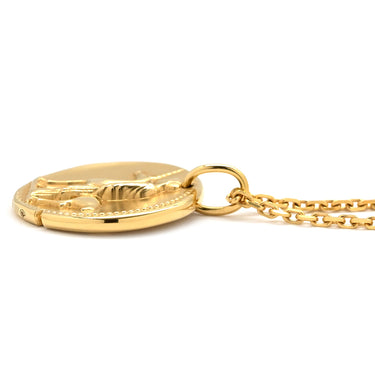 ヴァンクリーフアーペル Van Cleef & Arpels ゾディアック メダル ヴィルジニス 乙女座 VCARP7ST0/VCARP7U600 イエローゴールド K18YG ネックレス 別売フォルサチェーン付き