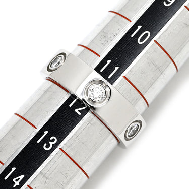 カルティエ Cartier ラブリング フルダイヤ B4026052 ホワイトゴールド K18WG ダイヤモンド #52 リング 指輪 LOVE Ring 750 18K 6P クラシックモデル 12号