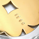 ブルガリ BVLGARI クローバー イエローゴールド×シルバー K18YG ステンレススチール ペンダントトップ 18K AU750 SS ラウンド サークル ネックレストップ