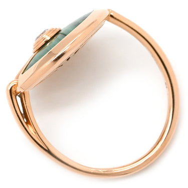 カルティエ Cartier アミュレット ドゥ カルティエ B4214355 ピンクゴールド K18PG ダイヤモンド マラカイト #54(JP14) リング 指輪 Au750 PG マラカイト ダイヤ 11号