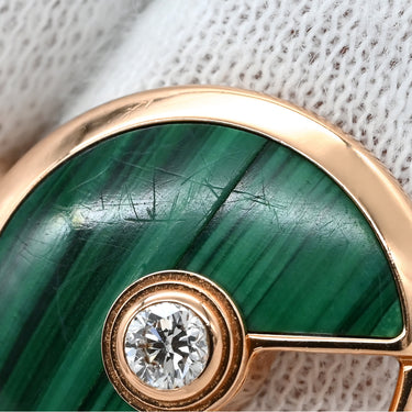 カルティエ Cartier アミュレット ドゥ カルティエ B4214355 ピンクゴールド K18PG ダイヤモンド マラカイト #54(JP14) リング 指輪 Au750 PG マラカイト ダイヤ 11号